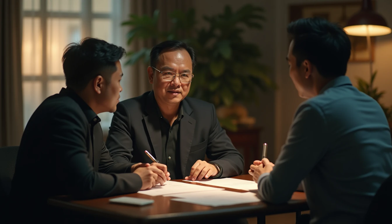Freelancer video dan foto sedang berdiskusi kontrak dengan klien mengenai revisi proyek.